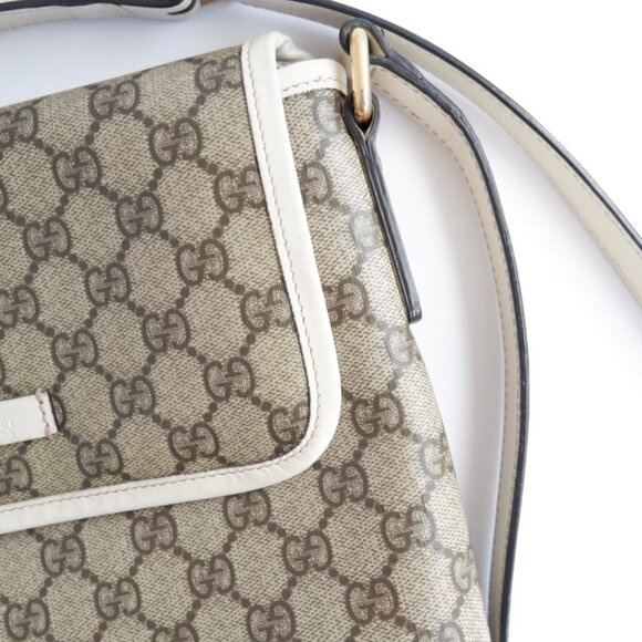 Authentic Preowned Gucci White GG Canvas Crossbody Bag - Picture 3 of 16